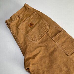 Carhartt Carpenter Pants B11 BRN | Men's 34x32 Tan Canvas | Loose Original Fit